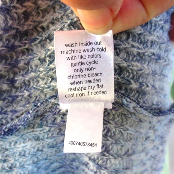 New Sonoma Sweater Costal Blue Striped Lightweight Cotton Open Cardigan Size SP - Picture 10 of 12